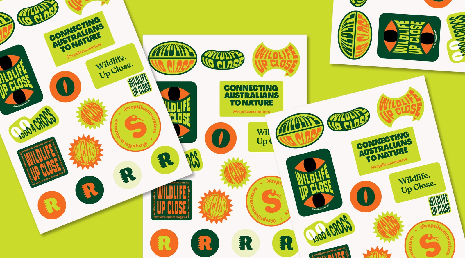 Reptile Encounters - Branded Stickers | Atollon - a design company