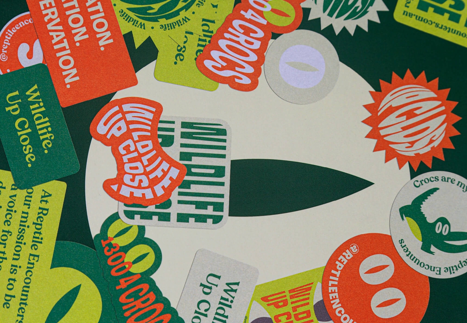Reptile Encounters - Brand Stickers Wild Life Up Close | Atollon - a design company